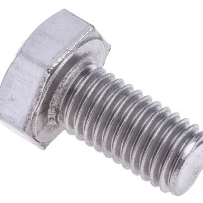 RS PRO Plain Stainless Steel, Hex Bolt, M10 x 20 mm