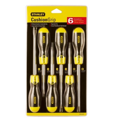 STANLEY 66-679 (92-002-23) Cushion Grip 2 Screwdriver Set, 6pcs