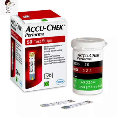 *#ACCU CHEK PERFORMA TEST STRIPS 50 SHEETS DIABETIC CHECK (Exp 01   2024)