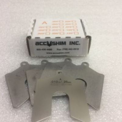 ACCUSHIM A-005PK Replacement Shim Pack, 2 x 2 Inch Size, 0.005 Inch Shim Thickness, 20PK
