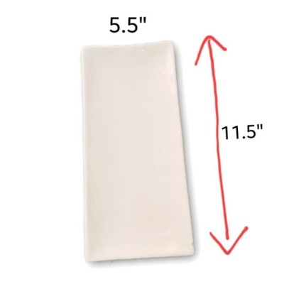 Porcelain Rectangle Plate Long Plate Dessert Cake Snack Pastry Western Food (11.5'')