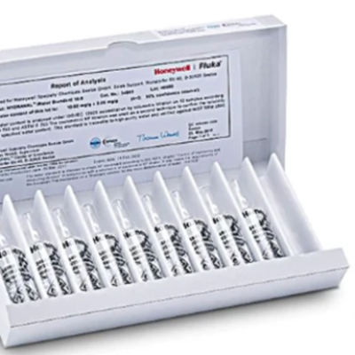 Fluka 34849-80ml Hydranal - Water standard 10.0, Standard for volumetric KF titration (1 g contains 10.0 mg = 1.0% H2O)80ml.(10 glass ampules of 8 mL)
