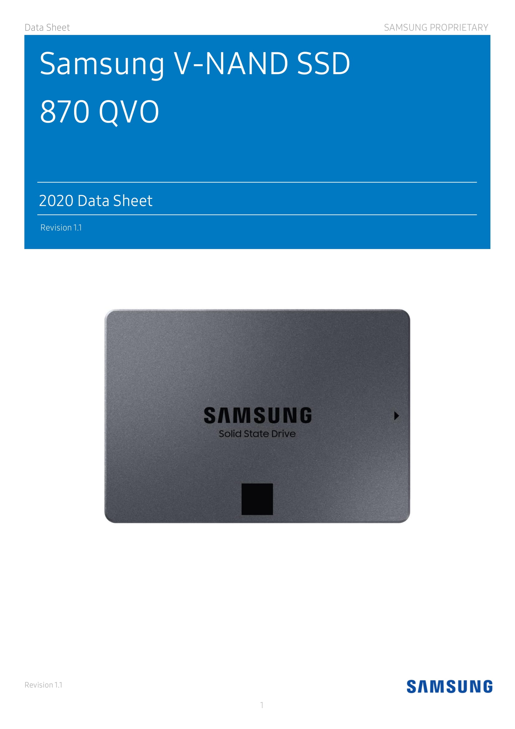 SAMSUNG QVO 870-SERIES 4TB SATA SSD SSG SSD MZ-77Q4T0BW