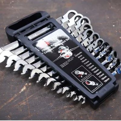 RS PRO 12-Piece Spanner Set, 8  19 mm, Chrome Vanadium Steel