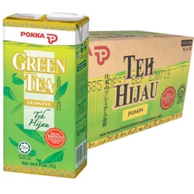 POKKA GREEN TEA 1LTR