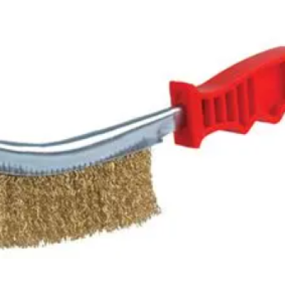 BRUSH, WIRE, HAND, COPPER WIRE BRUSH WITH HANDLE