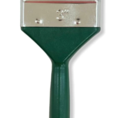 BRUSH, PAINT BRUSH 3", ROUND GREEN HANDLE, CHINA MADE