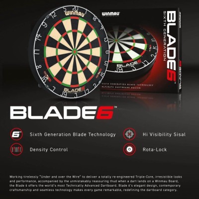 *WINMAU Blade 6 Dartboard Set