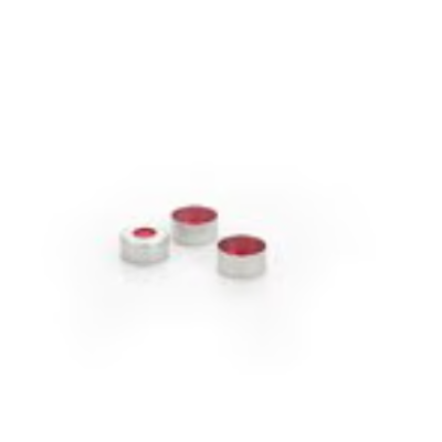 Silver aluminium crimp cap 11 mm