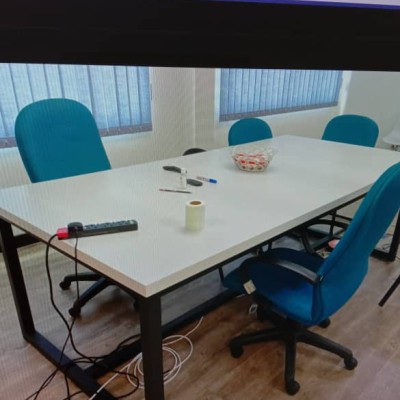 CUSTOM-MADE CONFERENCE   MEETING TABLE - W 2400 mm X D 1800mm X H 750mm.