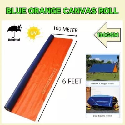 CANVAS, ORANGE BLUE, 72" X 91M