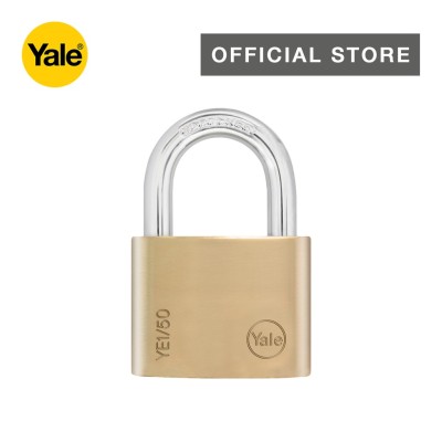 *Yale Standard Shackle Brass Padlock - 50mm Standard Shackle