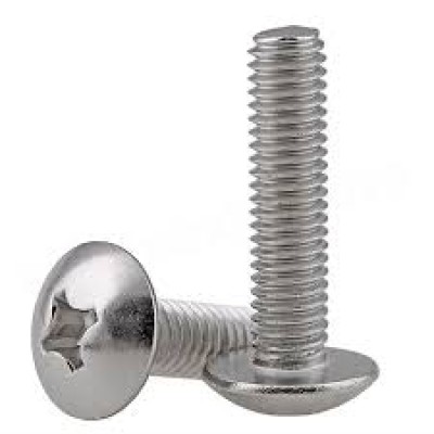 BOLT,MUSHROOM HEAD,SS,M4X20MM (FULL Threaded)