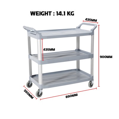 *# AF08161 35" Universal Heavy Duty 3 Tier Deck Trolley
