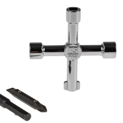 RS PRO Diecast Zinc 5-way Control Cabinet Key