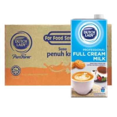 Dutch Lady Professional UHT Milk Full Cream 1L (Limited Stock) (Bintulu only)