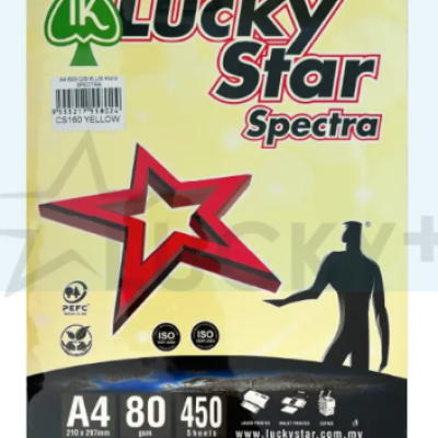 IK Lucky Star A4 Colour Paper 80gsm 450s