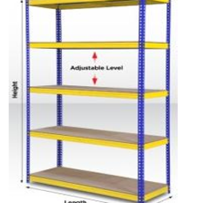 5 Level Boltless Rack W1200 x D300 x H1830mm