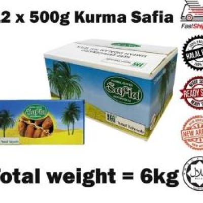 YUSUF TAIYOOB DATES KURMA SAFIA BERTANGKAI12 x 500gTAMAR TUNISIA FRESH DATES