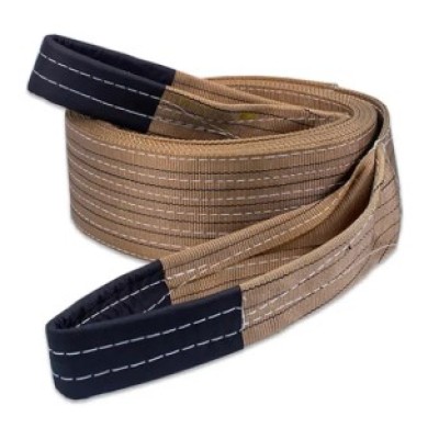 SLING,WEBBING,FLAT,12m,6t,Brown c w Tag + certificate of conformance
