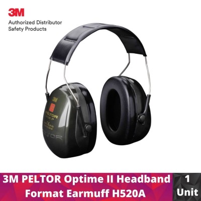*3M PELTOR Optime II H520A-407 Ear Defender Earmuff with Headband