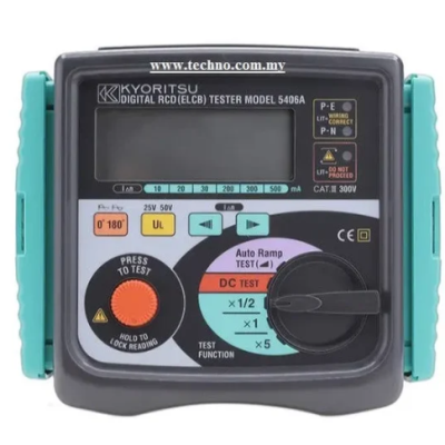 KYORITSU 5406A RCD Tester C W Certificate of Conformity