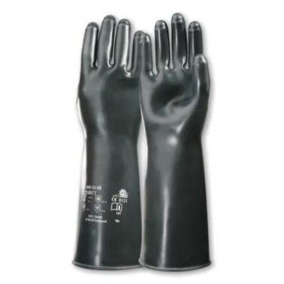 Honeywell Safety Butoject 898 Black Butyl Work Gloves, Size 11