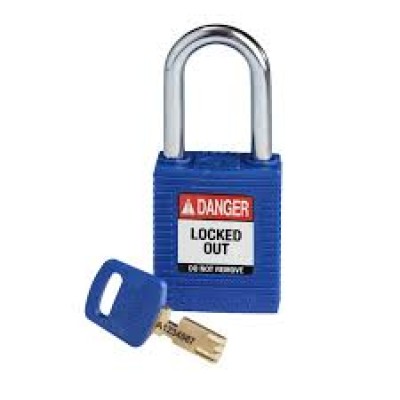 Standard Nylon Safety Padlock,  BLUE