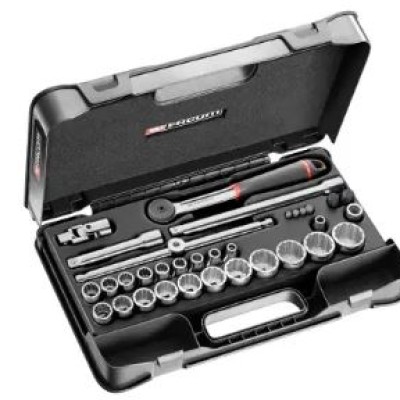 Facom 35-Piece 1 2 in 12 Point Socket Set