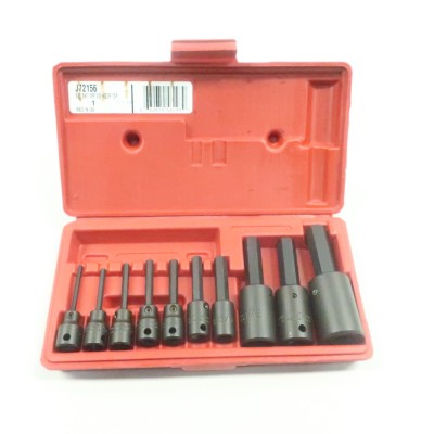 *PROTO 3 8" & 1 2" DRIVE 10 PIECE HEX BIT IMPACT SOCKET SET - J72156