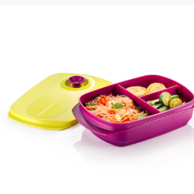Tupperware Reheatable Divided Lunch Box 1.0L