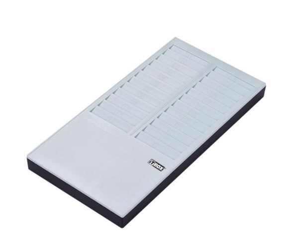 iTBOX DOUBLE ROW CARD RACK 24'S 24 Slots Time Card Rack