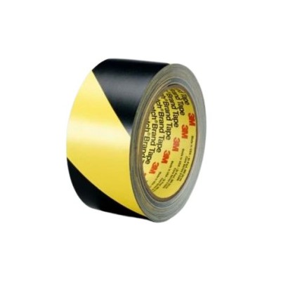 3M Black, Yellow Vinyl 33m Hazard Tape, 0.14mm Thickness