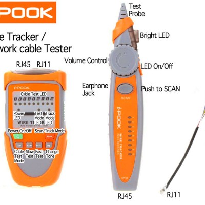 *#Docooler Original i-POOK PK65H Multi-purpose Wire Tracker Cable Tester w  Adjustable Sensitivity