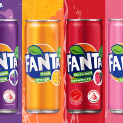 12x320ml Fanta Soft Drink#Refreshing Drinks Orange Grape Straw Lychee