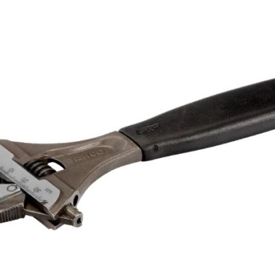 Bahco 9031P 8" ERGO Central Nut Reversible Extra Wide Opening Jaw Adjustable Wrenches with Rubber Handle