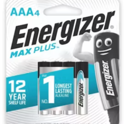 Energizer AAA Max Plus Batteries - 4 pcs