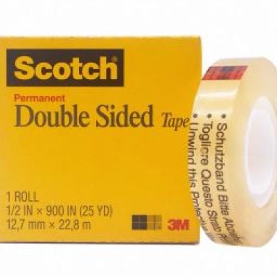 3M Scotch 665 Double Sided Tape Permanent), 12.7MM Width x 6.3 Mtrs Length