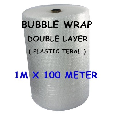 Bubble Wrap Double Layer 1m x 100m