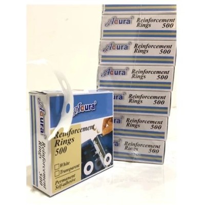 Permanent Self-Adhesive Reinforcement Rings Sticker (500pcs   BOX) Office Filing Loose-leaf book Letter File