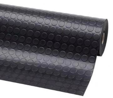 Round Stud Rubber Mat, SIZE: 4.5MM THK X 1.2MTR W X 10MTR L