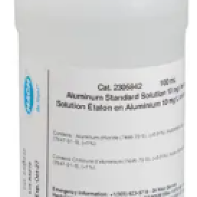 HACH 2305842 Aluminum Standard Solution, 10 mg L, 100 mL