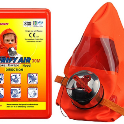 Purify Air 30M Smoke Escape Hood (ASE30BR), SOLAS and NFPA approval