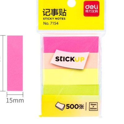 Deli Neon Colour Index Tabs (5x100)