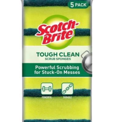 3M Scotch-Brite (Original) | Tough Clean Scrub Sponges (5 units)