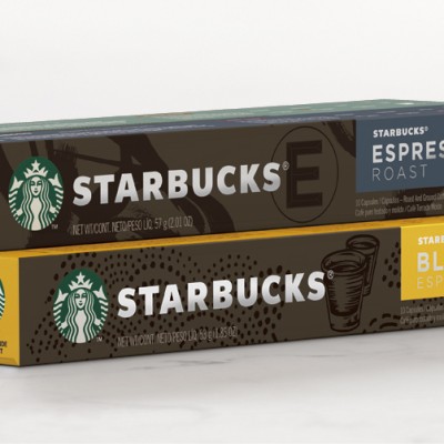 *STARBUCKS by NESPRESSO Coffee Capsules [Sleeve of 10, 55g] - Dark Roast ESPRESSO