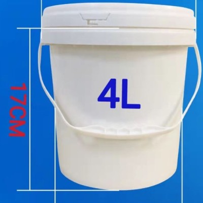 Food Grade Plastic Paint Pail 4L (With Strong Plastic Lid)