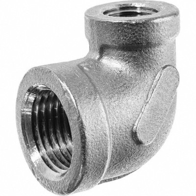 Stainless Steel Female Threaded Reducing Elbow 3 4" x 1"