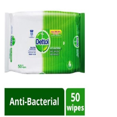 DETTOL ANTIBACTERIAL WIPES 50S, C