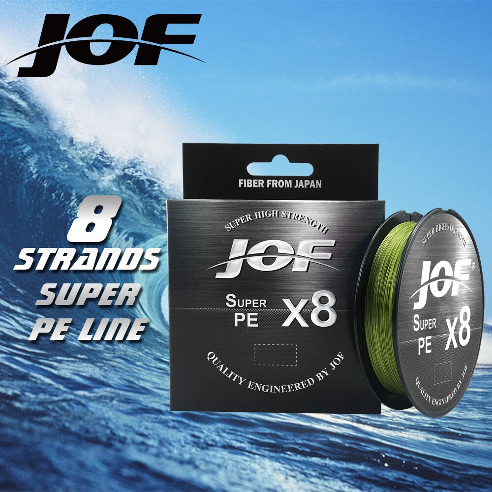 JOF Super PE X8 Upgrade PE 8 Braid Fishing 500M PE Line 15LB-100LB High Quality Goods